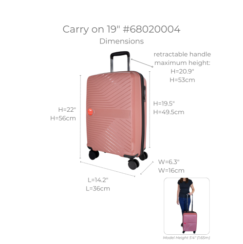 Cavalinho 4 Piece Colorful Hardside Luggage Set - White (68020004)