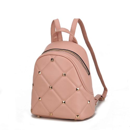 MKF Collection Hayden Small Quilted Vegan Leather with Studs Women s Chic Backpack by Mia K Best Buy Canada