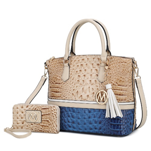 Autumn Crocodile Skin Tote Bag with Wallet by Mia k. | Best Buy Canada