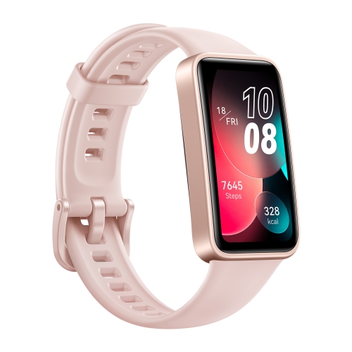HUAWEI Band 8, Ultra-Slim Design, 2-week battery life, SpO2 Blood Oxygen & Heart Rate monitor, TruSleepTM 3.0, 100 Workout Modes, Sakura Pink