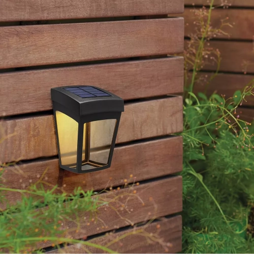 2pk Deck Led Outdoor Lantern Lights Black