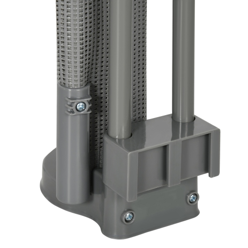 PawHut Retractable Pet Gate, 33.5" Tall, Extends to 59.1" Wide, Foldable Mesh Dog Gate for house, w/ Single Hand Operation, for Stairs, Doorways,