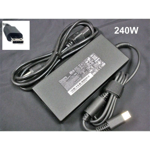 Genuine 240W MSI AC Adapter Charger for GE66, GE76, GE77, Vector GP76, and WE76 Laptops