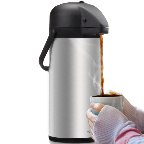 Distributeur de café Airpot avec pompe Vondior - distributeur de boissons thermiques en inox isotherme- 102 oz