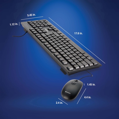 Verbatim Wired Optical Keyboard & Mouse Combo