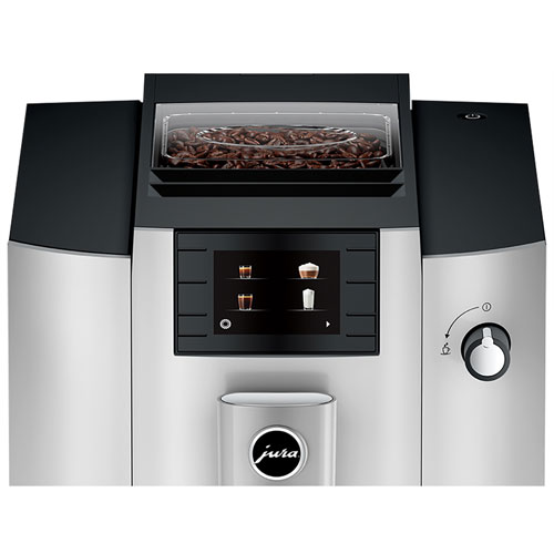 Machine à espresso automatique E6 de Jura avec mousseur à lait et moulin à café - Platine