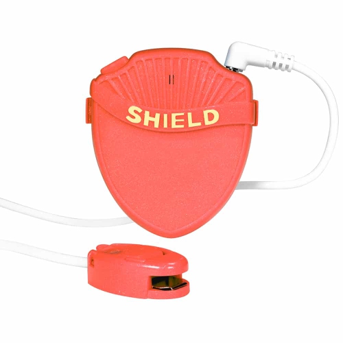 Shield Prime Bedwetting Alarm Enuresis for Boys & Girls with Loud Tone, Light & Vibration, Red