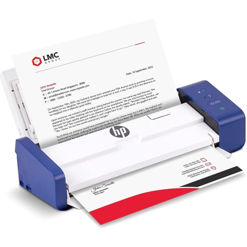 HP – Numériseur de documents et de photos recto verso avec plateau à alimentation automatique pour numérisation à 2 côtés, blanc