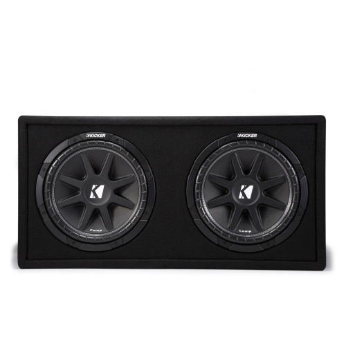Kicker 43DC122 Dual Comp 12-inch Subs in Vented Encl, 2-Ohm, RoHS Compliant