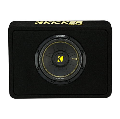 Kicker 44TCWC102 – haut-parleur d’extrêmes graves CompC de 10 po dans boîtier mince, 2 ohms, compatible RoHS
