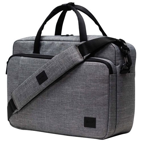 Herschel Supply Co. Gibson 15.6 Laptop Messenger Tech Bag Raven Crosshatch Best Buy Canada