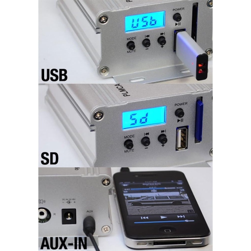Boîte ouverte - système de haut-parleurs résistant aux intempéries PLMCA40 de Pyle