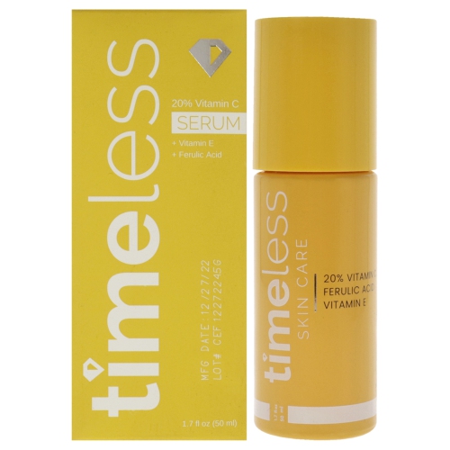 TIMELESS SKIN CARE  20% Vitamin C Serum + Vitamin E + Ferulic Acid - 50Ml/1.7OZ