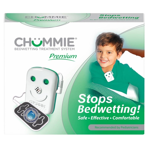 Chummie Premium Bedwetting Alarm for Deep Sleepers - Award Winning, Clinically Proven System with Loud Sounds, Bright Lights and Strong Vibrations,