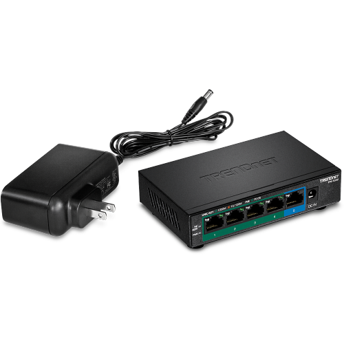 TRENDnet 5-Port Gigabit PoE+ Switch -