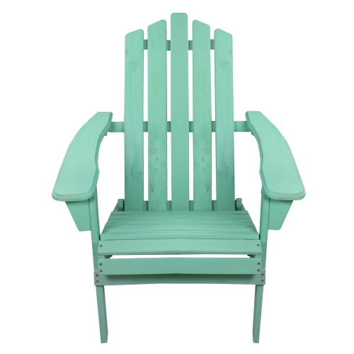 36" Green Classic Folding Wooden Adirondack Chair