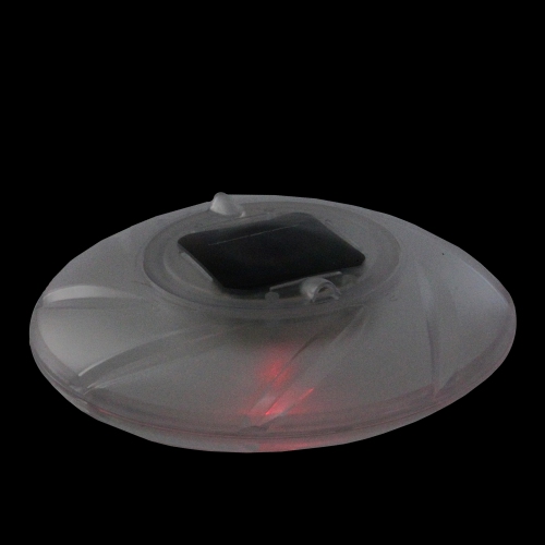 7.5" Clear Color Changing Solar Powered Floating Disc Pool Light