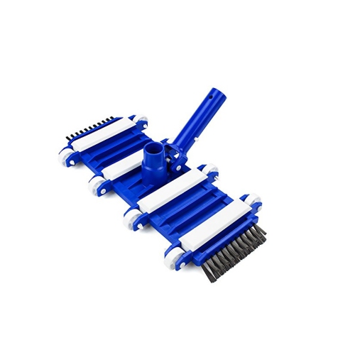 15" Blue and White Vacuum Head with Side Brushes