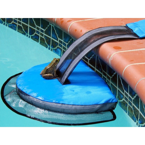 25.5-Inch Blue and Black Swimming Pool Critter Saving Escape Ramp