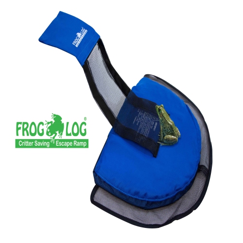 25.5-Inch Blue and Black Swimming Pool Critter Saving Escape Ramp