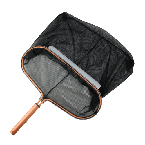 19.75" Black Heavy Duty Frame Leaf Pool Rake with Copper Handle