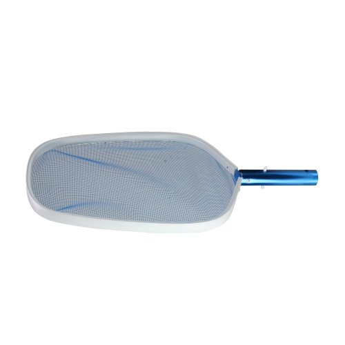 19.75" White and Blue Pool Leaf Skimmer with Net