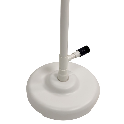 86-Inch White Standard Poolside Swimming Pool Shower with Foot Wash Spigot