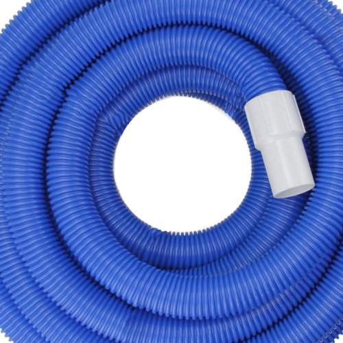Blue Blow-Molded PE In-Ground Swimming Pool Vacuum Hose with Swivel Cuff 25' x 1.5"