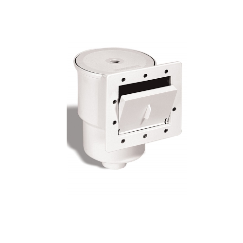 11.5-Inch White HydroTools ABS Thru-Wall Skimmer for Above-Ground Swimming Pool