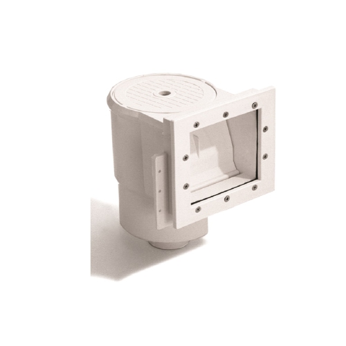11.5-Inch White HydroTools ABS Thru-Wall Skimmer for Above-Ground Swimming Pool