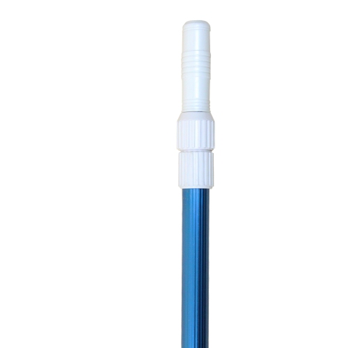 15.75' Blue Corrugated Adjustable Telescopic Pole for Vacuum Heads and Skimmers