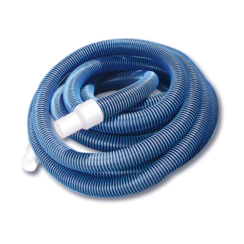 POOL CENTRAL  And White Spiral Wound Vacuum Hose With Cuffs 21' X 1.25" In Blue