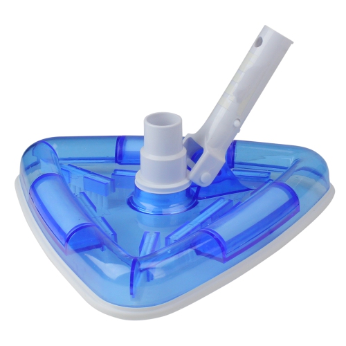 POOL CENTRAL  11" And White Deluxe Triangular Swimming Pool Vacuum Head In Blue