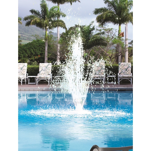 11.75-Inch 3 Tier Square White Floating Grecian Pool Fountain