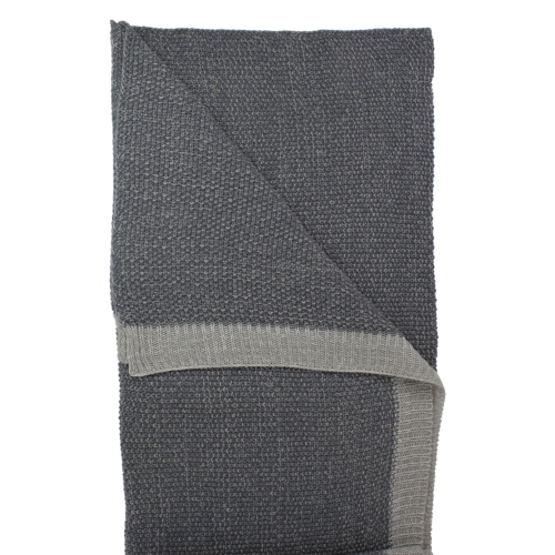 Gray Knit Rectangular Throw Blanket 50" x 60"