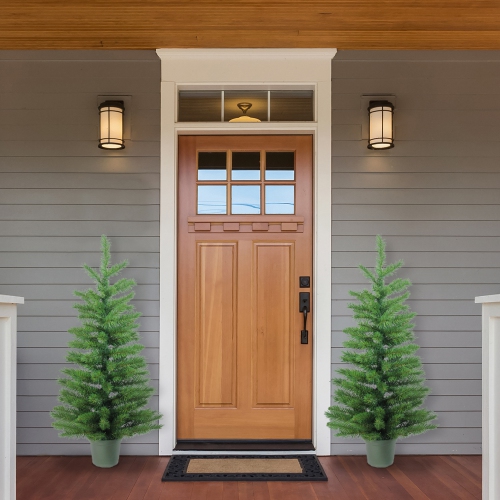 4' Potted Norway Spruce Medium Artificial Christmas Tree - Unlit