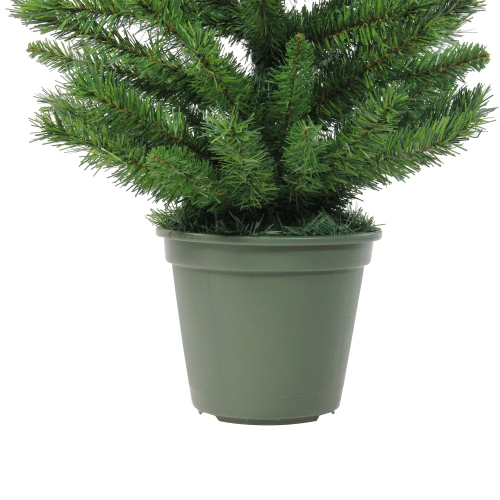 4' Potted Norway Spruce Medium Artificial Christmas Tree - Unlit