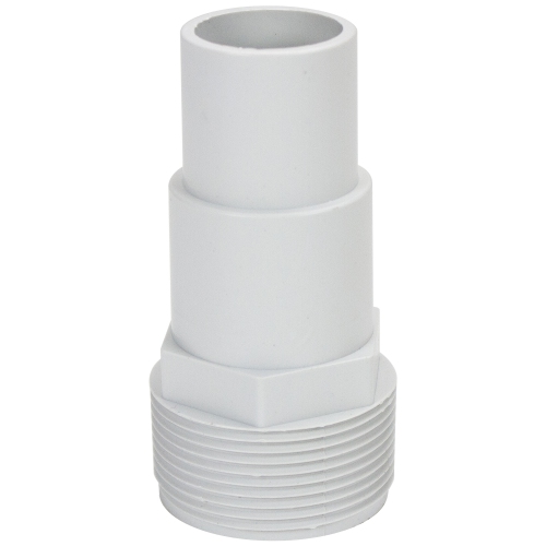 4" White Swimming Pool or Spa Threaded Hose Adapter