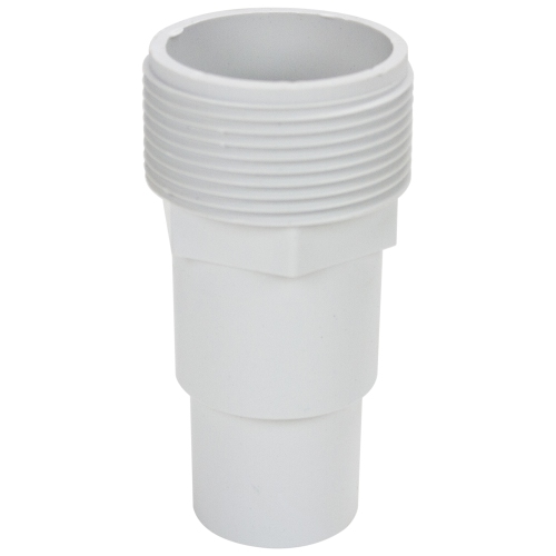 4" White Swimming Pool or Spa Threaded Hose Adapter