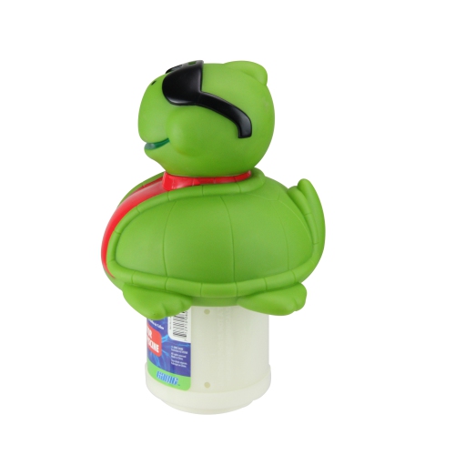 11.5" Green Turtle with Sunglasses Floating Pool Chlorine Dispenser