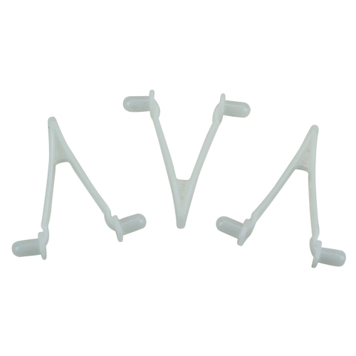 Set of 3 White HydroTools Butterfly Snap-In Clips Swimming Pool Accessory - 2.5-Inch