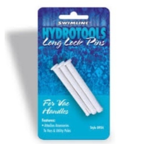 5.5-Inch White Long Lock Pins for Poles and Vacuum Handles For Swimming Pool