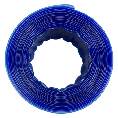 25ft x 2in Transparent Blue Swimming Pool Filter Backwash Hose
