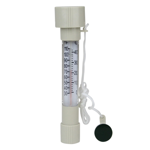 8" White HydroTools Buoy Pool and Spa Thermometer