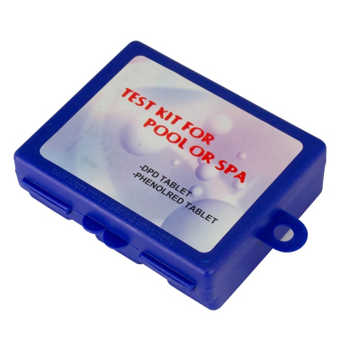 Deluxe 2-Way Swimming Pool Test Tablet Kit with Case - Tests pH and Chlorine