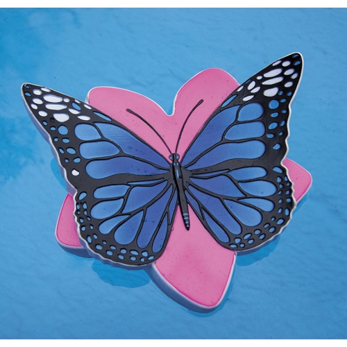 Blue and Pink Butterfly Swimming Pool Floating Chlorine Dispenser