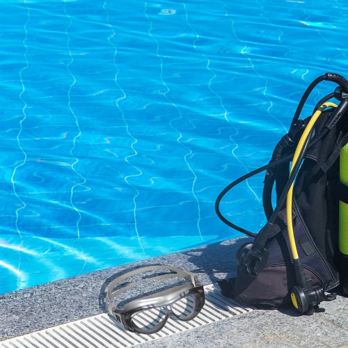 Cub Sports Swimming Pool or Spa Children's Goggles - 6" - Black and Gray