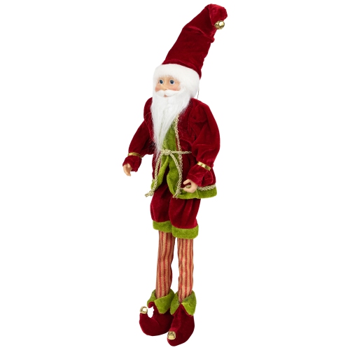 Elf Monarch Poseable Christmas Figure - 18" - Red and Green