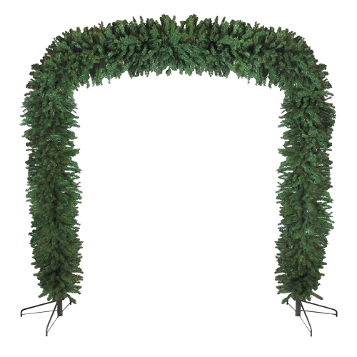 NORTHLIGHT  Pine Artificial Commercial Christmas Archway - 9' X 8' - Unlit