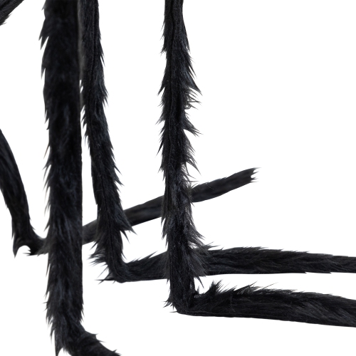 44" Pre-Lit Black Spider with Red Eyes Halloween Decoration